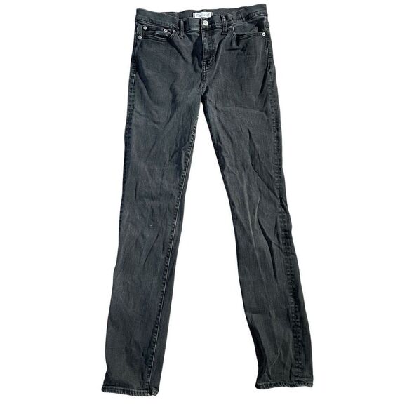 Madewell Alley Straight Leg Black Jeans - Picture 1 of 8